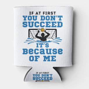 Water Polo Goalie Goalkeeper Funny Gezegde Blikjeskoeler