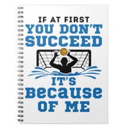 Water Polo Goalie Goalkeeper Funny Gezegde Notitieboek
