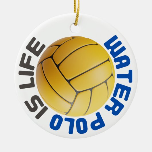 Water Polo is leven Keramisch Ornament (Voorkant)