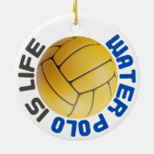 Water Polo is leven Keramisch Ornament (Achterkant)