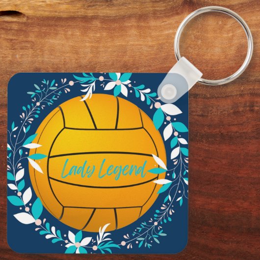 Water Polo Lady Legend Sleutelhanger (Achterkant)