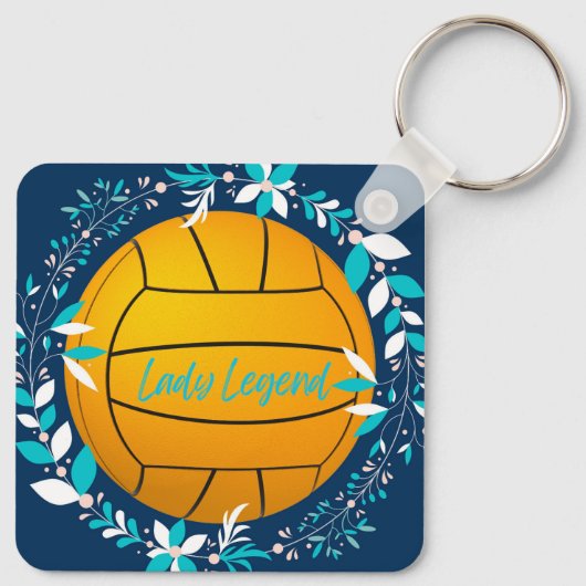 Water Polo Lady Legend Sleutelhanger (Achterkant)