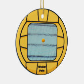 Water Polo lijst (voeg je eigen foto toe!) Keramisch Ornament (Rechts)
