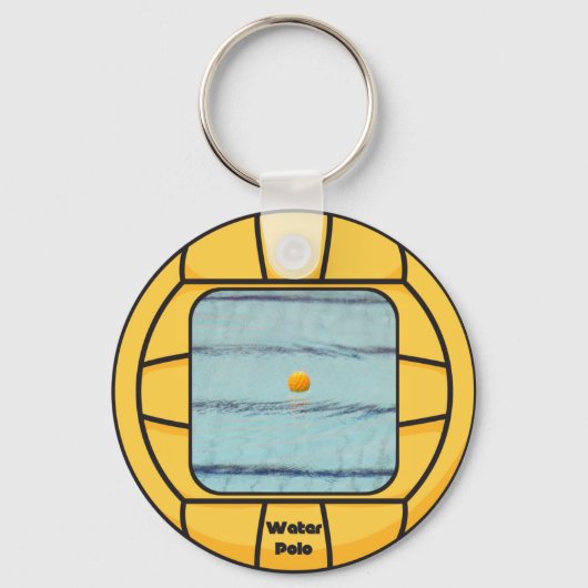 Water Polo lijst (voeg je eigen foto toe!) Sleutelhanger (Voorkant)