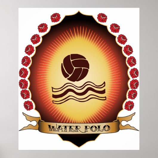 Water Polo Mandorla Poster (Voorkant)