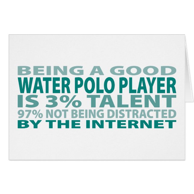 Water Polo Player 3% Talent (Voorkant Horizontaal)