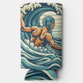Water-polo Player Drinks Can / Bottle Cooler (Achterkant)