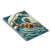 Water-polo Player Spiral Notepad Notitieboek (Rechterzijde)