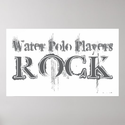 Water Polo Players Rock Poster (Voorkant)