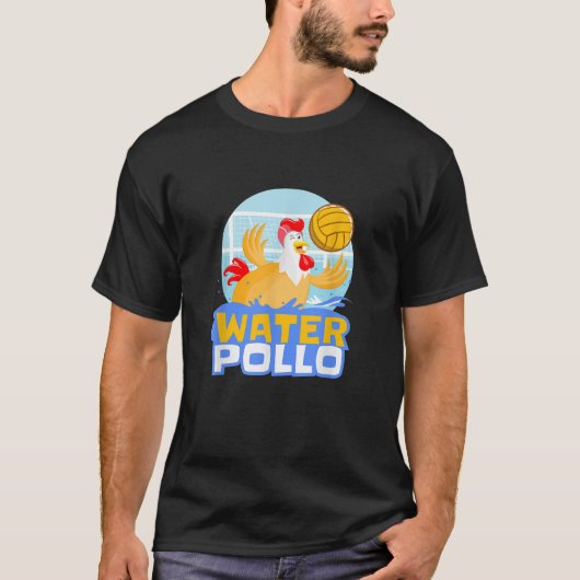 Water Polo Pun Funny Water Pollo Chicken T Shirt (Voorkant)