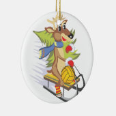 Water Polo Rendier met bal ornament (Rechts)