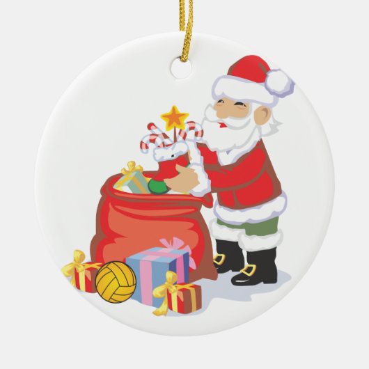 Water Polo Santa Ornament (Voorkant)