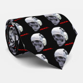 Water Polo Skull Stropdas (zwart) (Opgerold)