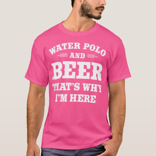 Water Polo Speler Bier Drinker Quote Water Polo An (Voorkant)