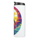 Water Polo Speler Kleurrijke Waterpolo Thermosbeker (Geroteerd rechts)