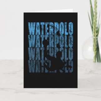 Water Polo Sport  Retro Shirt Logo Kaart