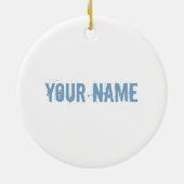 Water Polo  sporter met bal Keramisch Ornament (Achterkant)