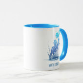 Water Polo  sporter met bal Mok (Voorkant rechts)