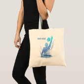 Water Polo  sporter met bal Tote Bag (Voorkant (product))