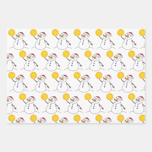 Water Polo Thema Vakantie Wrapping Papier Inpakpapier Vel (Voorkant 2)