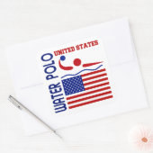 Water Polo Verenigde Staten Vierkante Sticker (Envelop)
