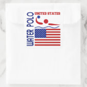 Water Polo Verenigde Staten Vierkante Sticker (Tas)