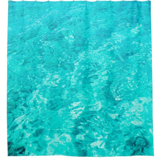 Water pool turquoise background douchegordijn (Voorkant)