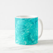 Water pool turquoise background koffiemok (Voorkant rechts)