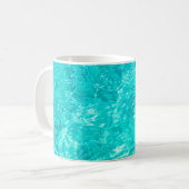Water pool turquoise background koffiemok (Voorkant links)
