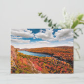 Water Porcupine Mountains Michigan Bedankkaart (Staand voorkant)