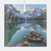Water Pragser Wildsee Dolomieten Italy Glas Ornament (Voorkant)