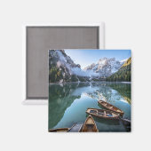 Water Pragser Wildsee Dolomieten Italy Magneet (Voorkant / Achterkant)