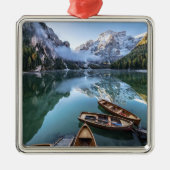 Water Pragser Wildsee Dolomieten Italy Metalen Ornament (Voorkant)