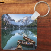 Water Pragser Wildsee Dolomieten Italy Sleutelhanger (Achterkant)