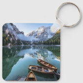Water Pragser Wildsee Dolomieten Italy Sleutelhanger (Achterkant)
