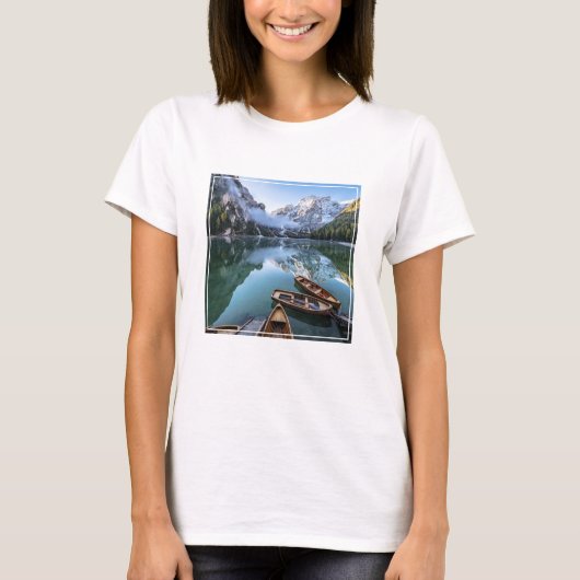 Water Pragser Wildsee Dolomieten Italy T-shirt (Voorkant)