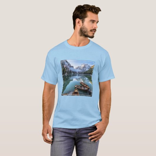 Water Pragser Wildsee Dolomieten Italy T-shirt (Voorkant volledig)