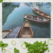 Water Pragser Wildsee Dolomieten Italy Theedoek (Gevouwen)