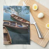 Water Pragser Wildsee Dolomieten Italy Theedoek (Quarter Fold)