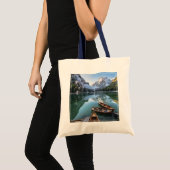 Water Pragser Wildsee Dolomieten Italy Tote Bag (Voorkant (product))