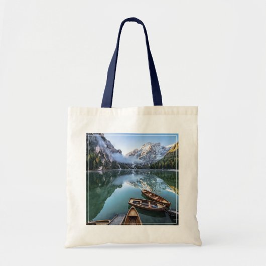 Water Pragser Wildsee Dolomieten Italy Tote Bag (Voorkant)