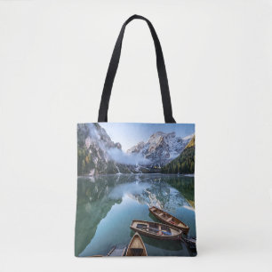 Water Pragser Wildsee Dolomieten Italy Tote Bag