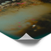 Water Priestess Raven Witchy AI Art Matte Value Poster (Hoek)