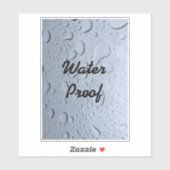 Water Proof Drops Splash Free Custom Artsy Cool Sticker (Vel)