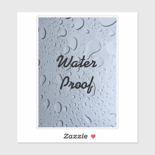 Water Proof Drops Splash Free Custom Artsy Cool Sticker (Vel)