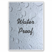 Water Proof Drops Splash Free Custom Artsy Cool Sticker (Voorkant)