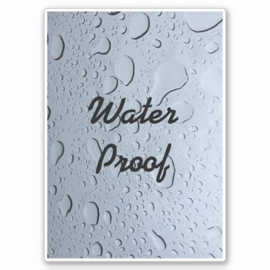 Water Proof Drops Splash Free Custom Artsy Cool Sticker (Voorkant)