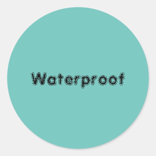 Water Proof Label Splash Gratis Pakket Blauwgroen  (Voorkant)