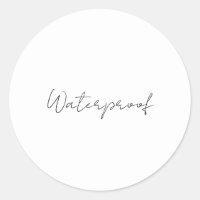 Water Proof Label Zwart Wit Splash Gratis Pakket