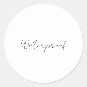 Water Proof Label Zwart Wit Splash Gratis Pakket